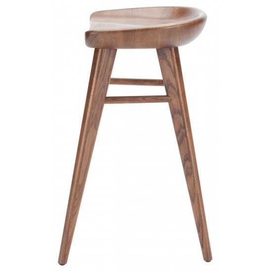 Kami Walnut Wood Counter Stool