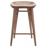 Kami Walnut Wood Counter Stool