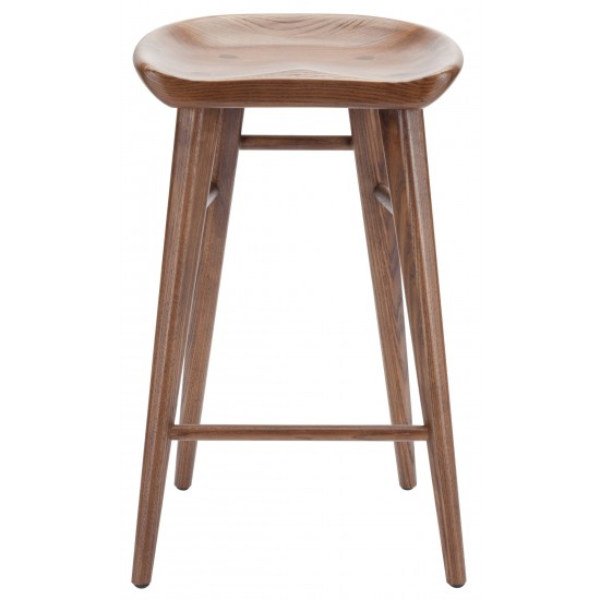 Kami Walnut Wood Counter Stool