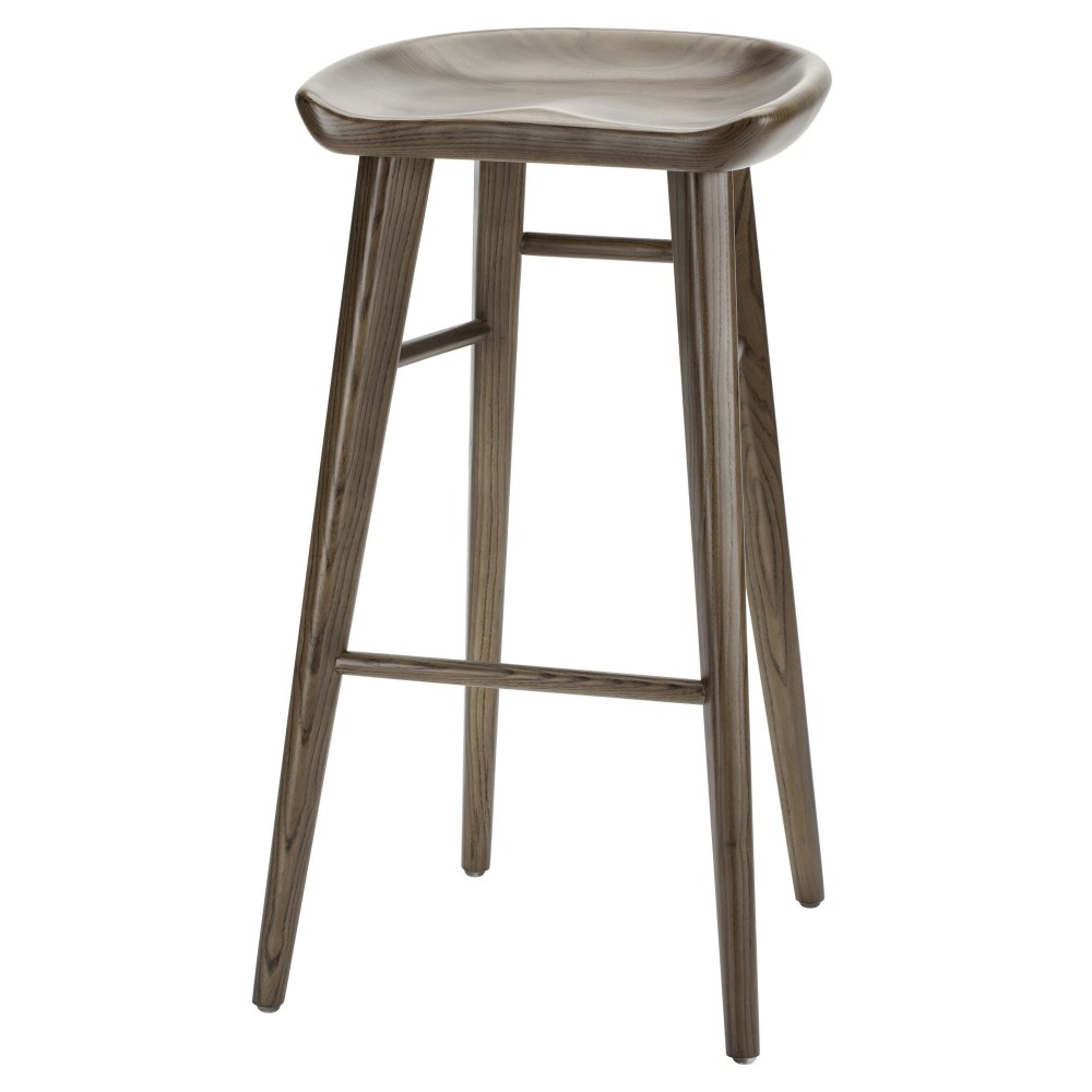 Kami Walnut Wood Bar Stool