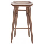 Kami Walnut Wood Bar Stool