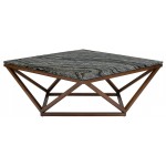 Jasmine Black Wood Vein Stone Coffee Table, HGYU160