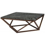 Jasmine Black Wood Vein Stone Coffee Table, HGYU160