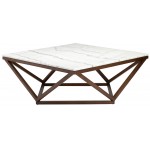 Jasmine White Stone Coffee Table, HGYU161