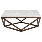 Jasmine White Stone Coffee Table, HGYU161