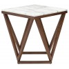 Jasmine White Stone Side Table, HGYU163