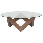 Como Walnut Wood Coffee Table