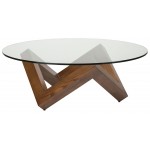 Como Walnut Wood Coffee Table