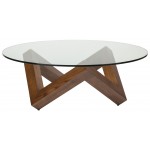 Como Walnut Wood Coffee Table