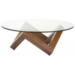 Como Walnut Wood Coffee Table