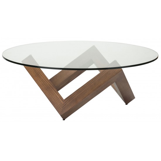 Como Walnut Wood Coffee Table