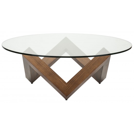 Como Walnut Wood Coffee Table