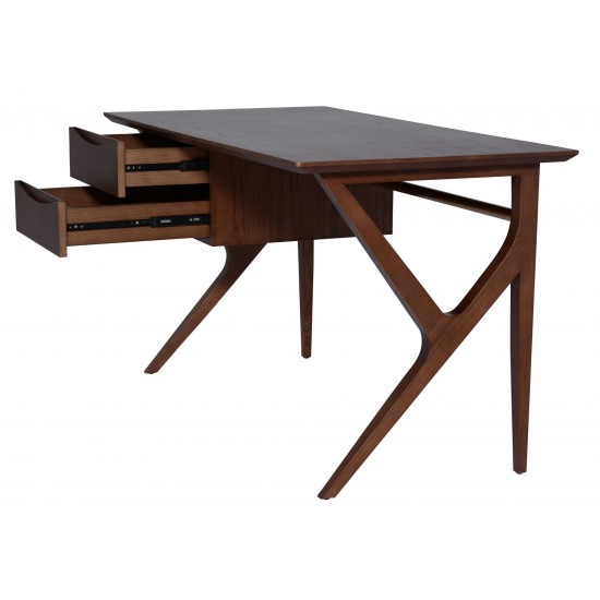 Karlo Walnut Wood Desk