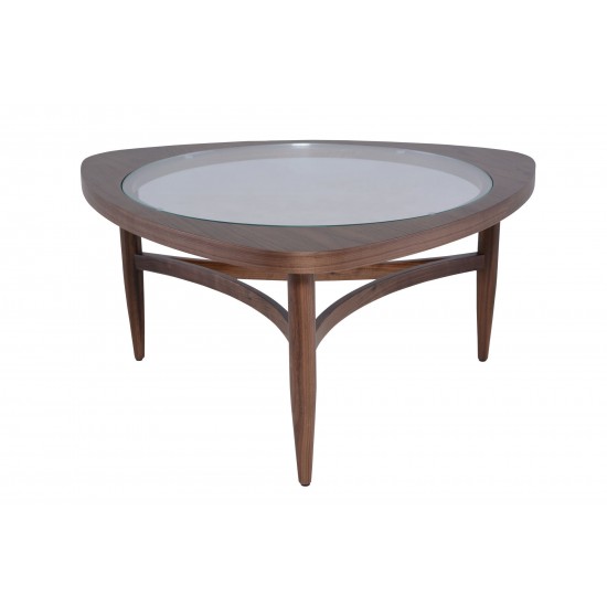 Isabelle Walnut Wood Coffee Table