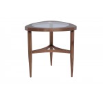 Isabelle Walnut Wood Side Table