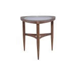 Isabelle Walnut Wood Side Table