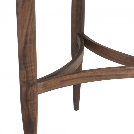 Isabelle Walnut Wood Side Table