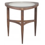 Isabelle Walnut Wood Side Table