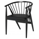 Danson Black Naugahyde Dining Chair, HGYU227