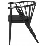 Danson Black Naugahyde Dining Chair, HGYU227