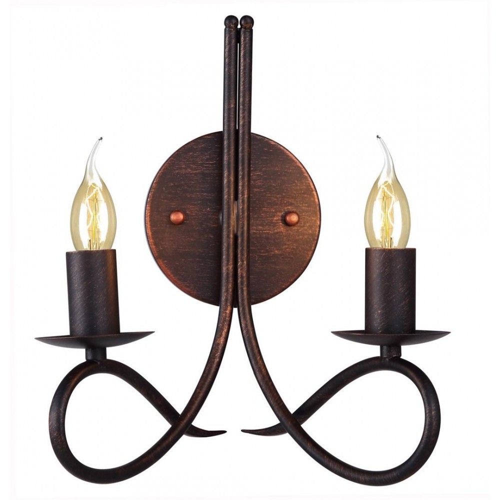 Elegant Lighting 2-Light 10" Wall Sconce Wall Light in Dark Bronze Finish