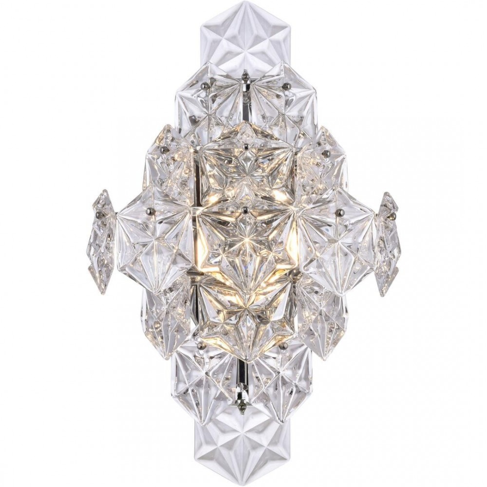 Elegant Lighting London 1 Light Chrome Wall Sconce Elegant Lighting London 1 Light Chrome Wall Sconce