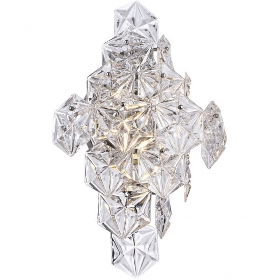 Elegant Lighting London 1 Light Chrome Wall Sconce