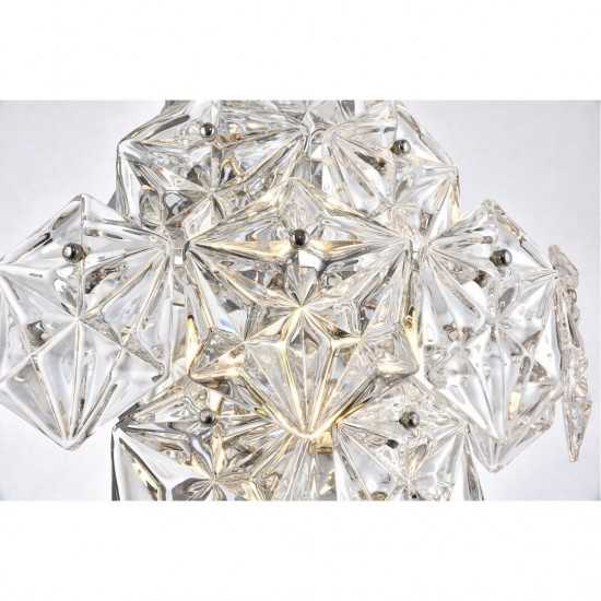 Elegant Lighting London 1 Light Chrome Wall Sconce