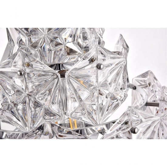 Elegant Lighting London 1 Light Chrome Wall Sconce