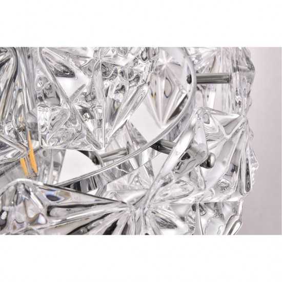 Elegant Lighting London 1 Light Chrome Wall Sconce