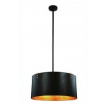 Elegant Lighting Hudson Collection Pendant Lamp D:26 H:59 Lt:4 Vintage Bronze & Golden Iron Finish