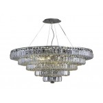 Elegant Lighting Maxime 17 Light Chrome Chandelier Clear Royal Cut Crystal