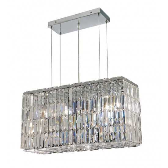 Elegant Lighting Maxime 8 Light Chrome Chandelier Clear Swarovski Elements Crystal