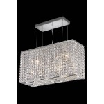 Elegant Lighting Maxime 8 Light Chrome Chandelier Clear Swarovski Elements Crystal