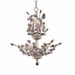 Elegant Lighting Orchid 8 Light Chrome Chandelier Clear Spectra Swarovski Crystal