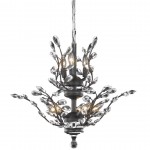 Elegant Lighting Orchid 8 Light Dark Bronze Chandelier Clear Spectra Swarovski Crystal