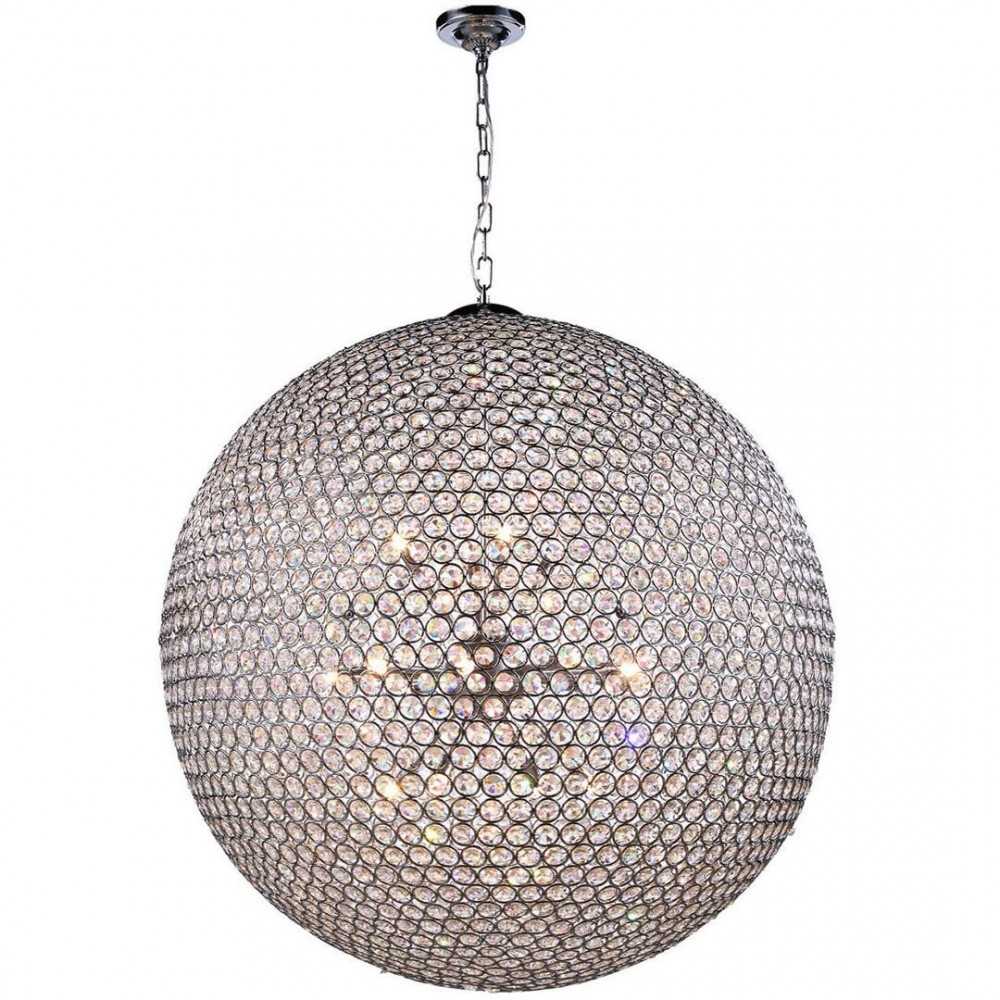 Elegant Lighting Cabaret 2 Light Chrome Wall or Flush Mounts Clear Royal Cut Crystal