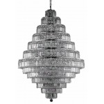 Elegant Lighting Maxime 38 Light Chrome Chandelier Clear Elegant Cut Crystal