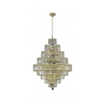 Elegant Lighting Maxime 20 Light Gold Chandelier Clear Elegant Cut Crystal