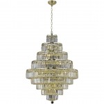 Elegant Lighting Maxime 20 Light Gold Chandelier Clear Elegant Cut Crystal