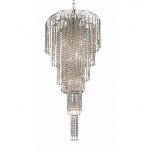 Elegant Lighting Falls 9 Light Chrome Chandelier Clear Swarovski Elements Crystal