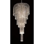 Elegant Lighting Falls 9 Light Chrome Chandelier Clear Swarovski Elements Crystal