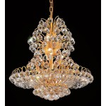 Elegant Lighting Sirius 14 Light Gold Chandelier Clear Spectra Swarovski Crystal