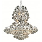 Elegant Lighting Sirius 14 Light Chrome Chandelier Clear Swarovski Elements Crystal