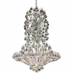 Elegant Lighting Sirius 22 Light Chrome Chandelier Clear Swarovski Elements Crystal