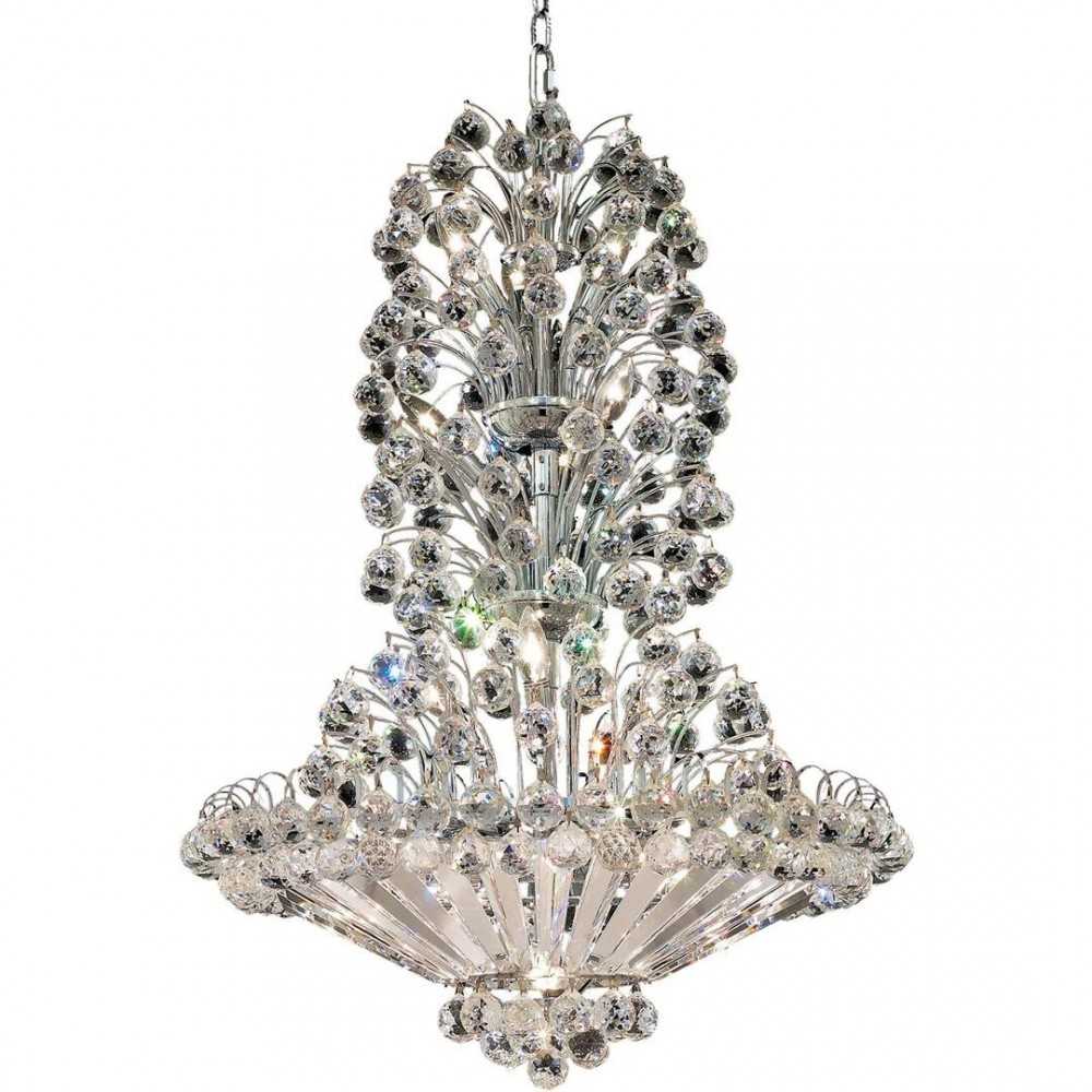 Elegant Lighting Sirius 22 Light Chrome Chandelier Clear Swarovski Elements Crystal