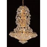 Elegant Lighting Sirius 22 Light Gold Chandelier Clear Elegant Cut Crystal