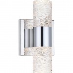 Elegant Lighting Vega 2 Light Chrome Led Wall Sconce