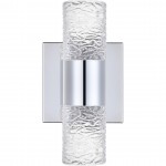 Elegant Lighting Vega 2 Light Chrome Led Wall Sconce