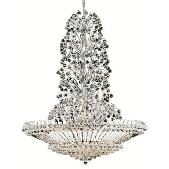 Elegant Lighting Sirius 43 Light Chrome Chandelier Clear Swarovski Elements Crystal